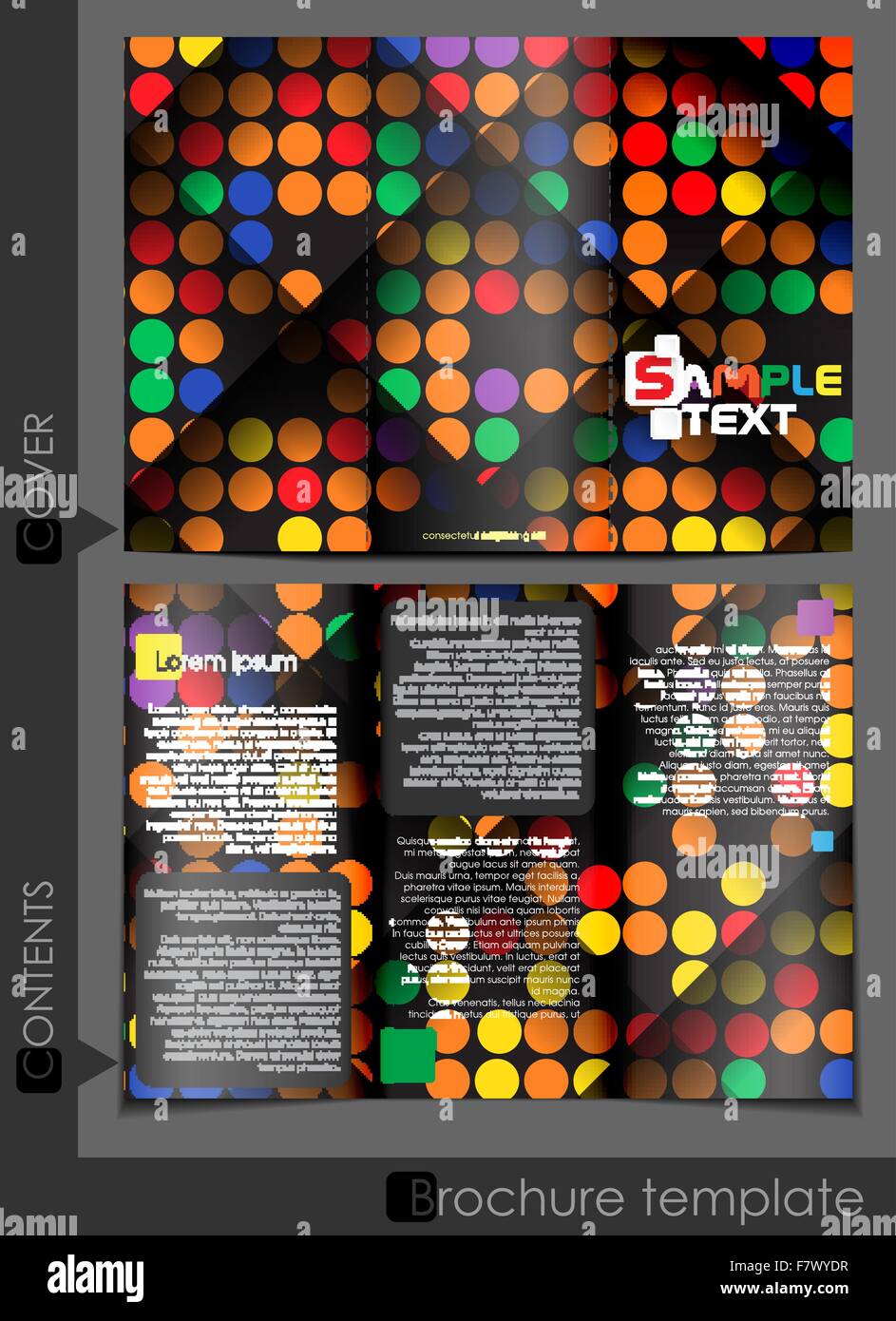 Dot pattern brochure design hi-res stock photography and images - Alamy