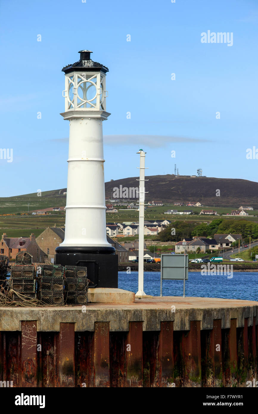 Lighthouse Kirkwall Harbour Orkney Islands Scotland UK Stock Photo Alamy