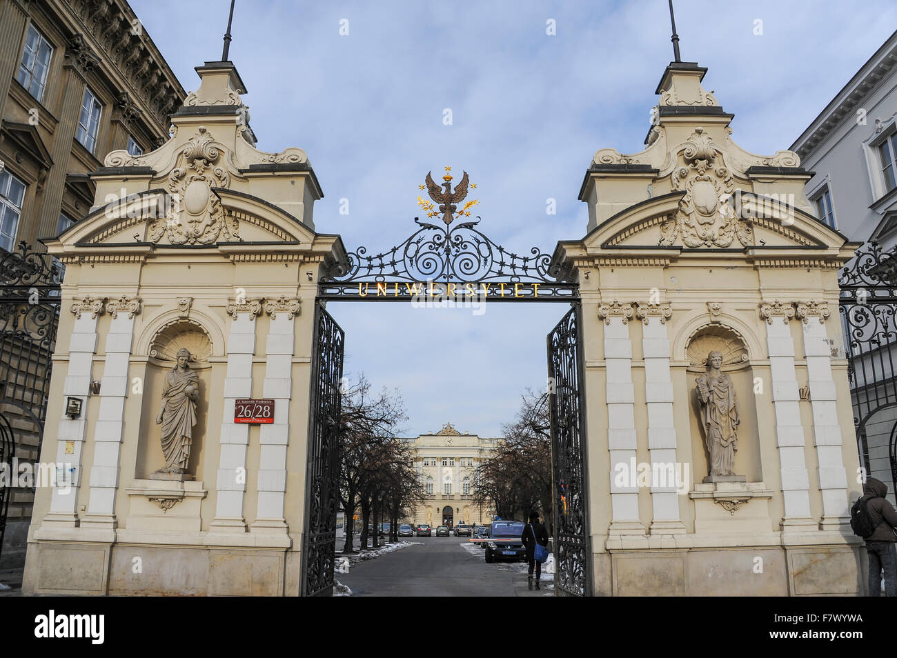 Main building warsaw university hi-res stock photography and images - Alamy
