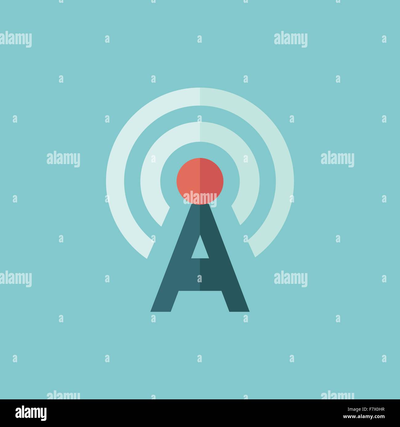 Network Flat Icon Stock Vector Image & Art - Alamy