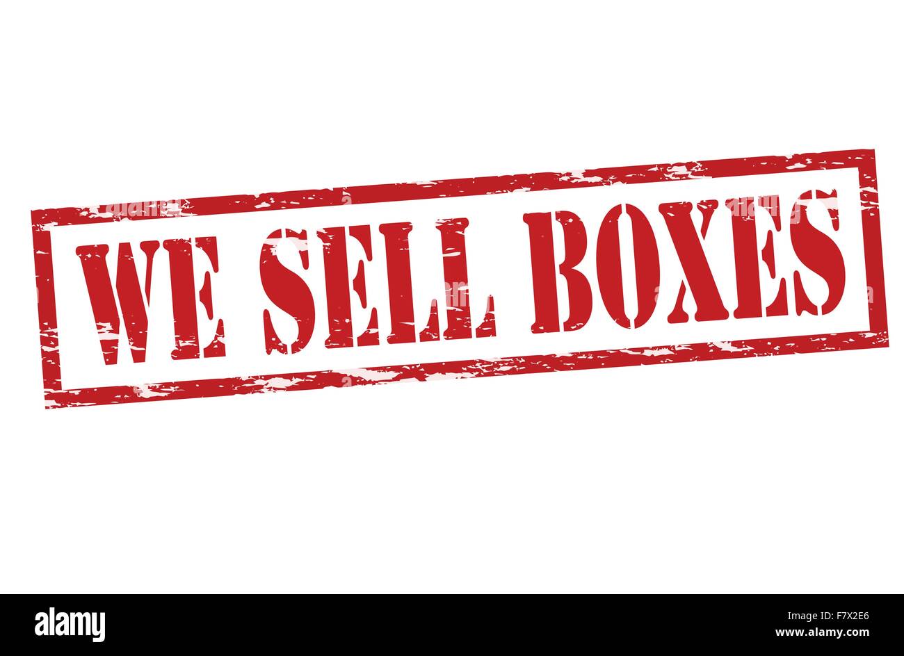 We sell boxes Stock Vector Image & Art Alamy