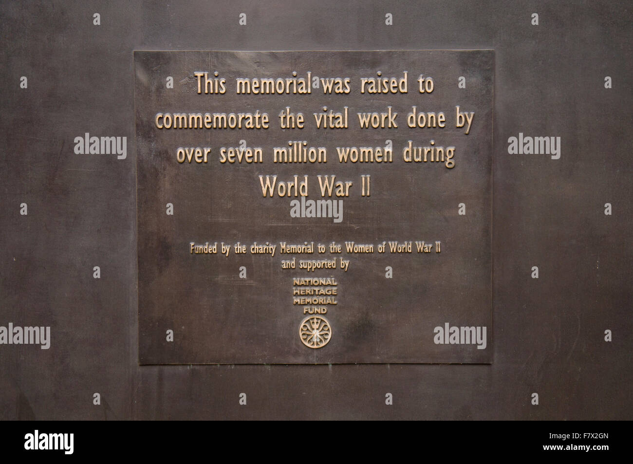 Monument to the Women of World War II, war memorial Stock Photo - Alamy