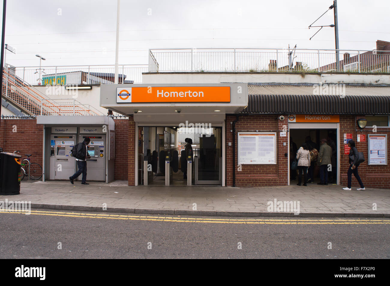 London overground Homerton Station Stock Photo Alamy