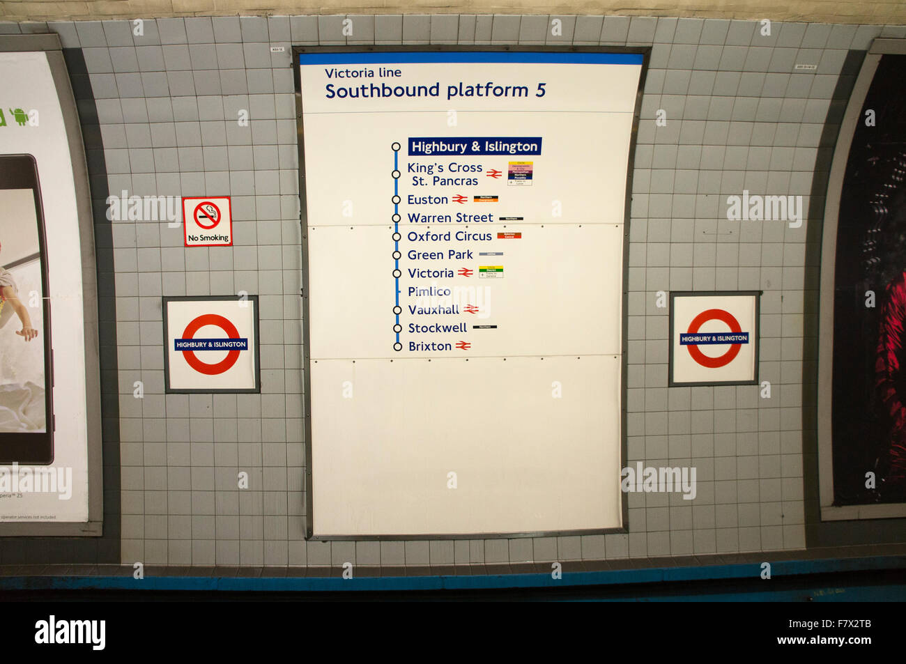 London underground Victoria line Highbury & Islington Station Stock Photo Alamy