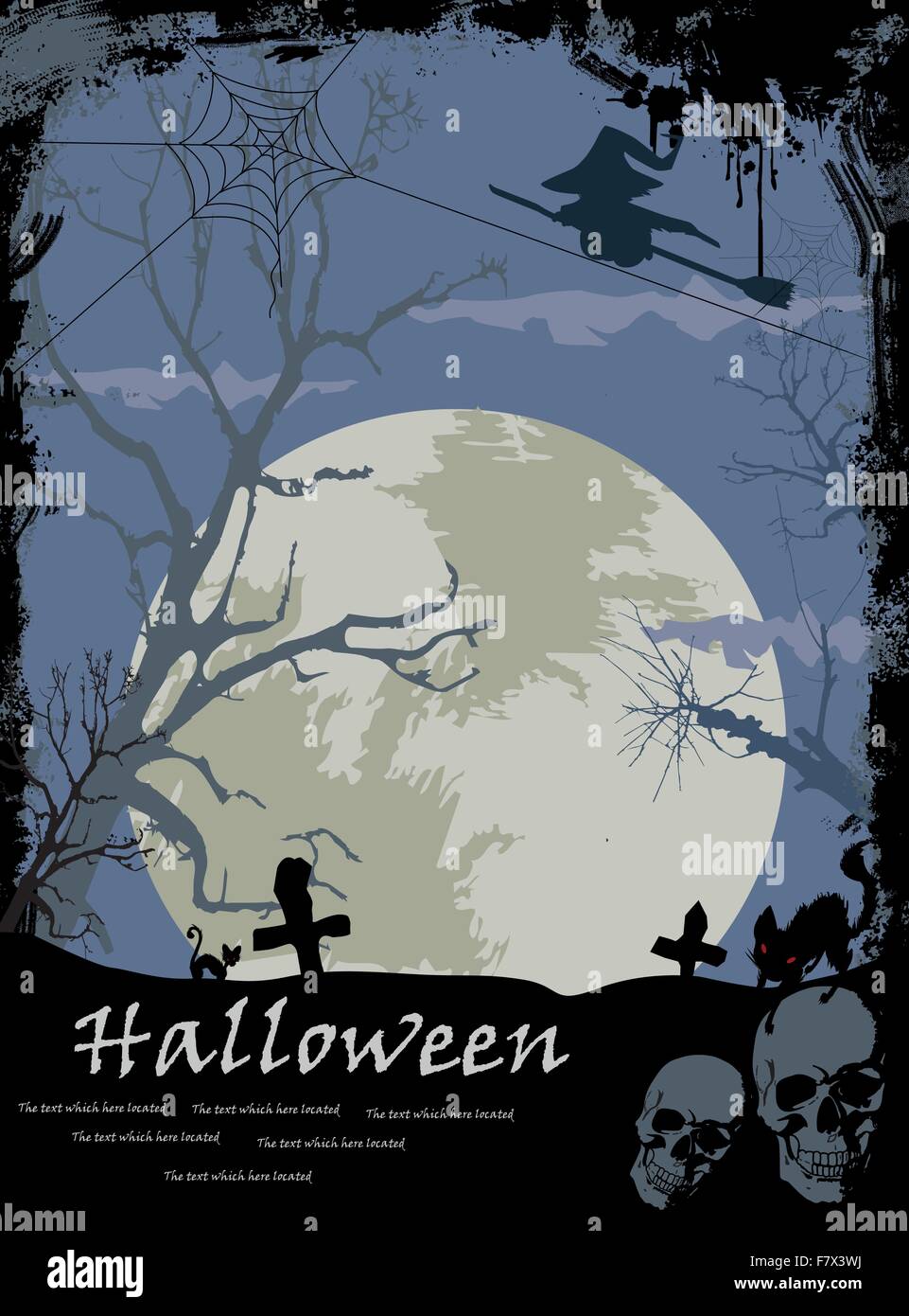 Halloween night background Stock Vector Image & Art - Alamy