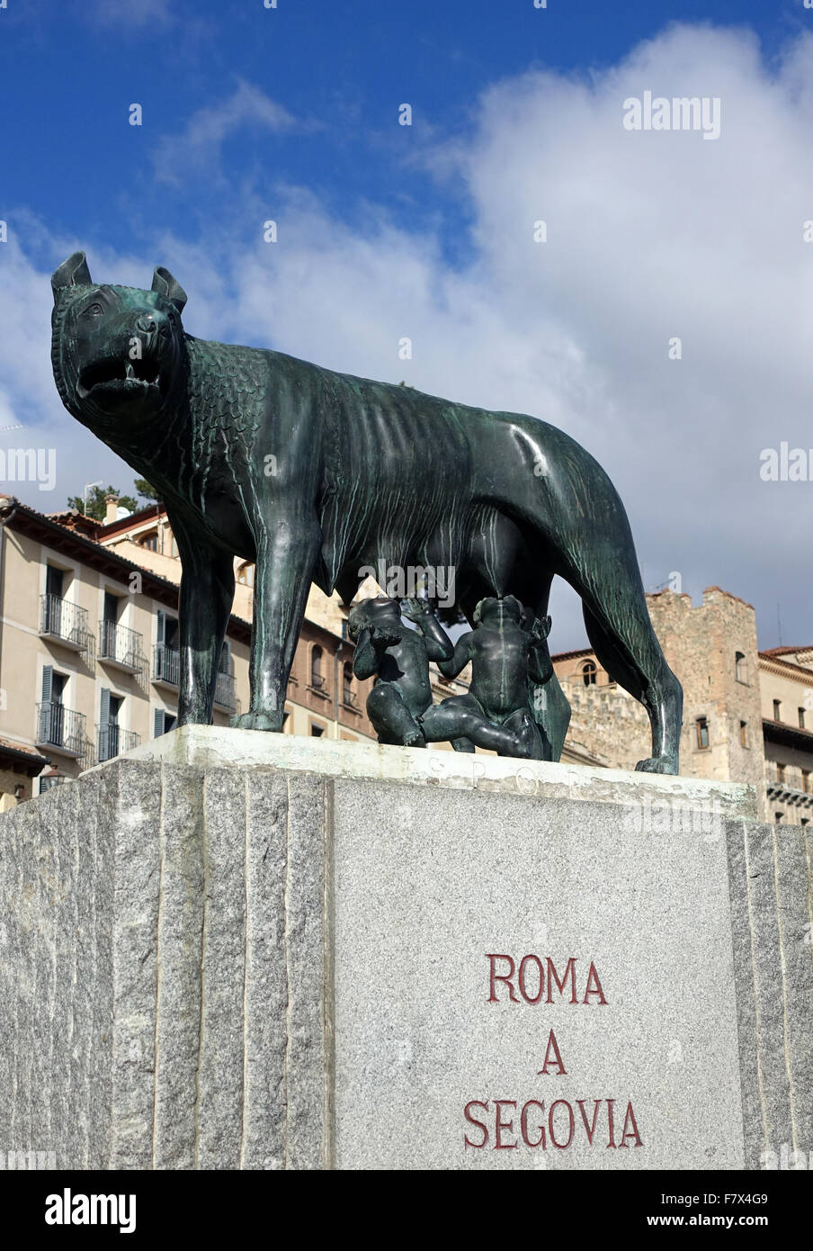 Statue Segovia Spain Stock Photo Alamy