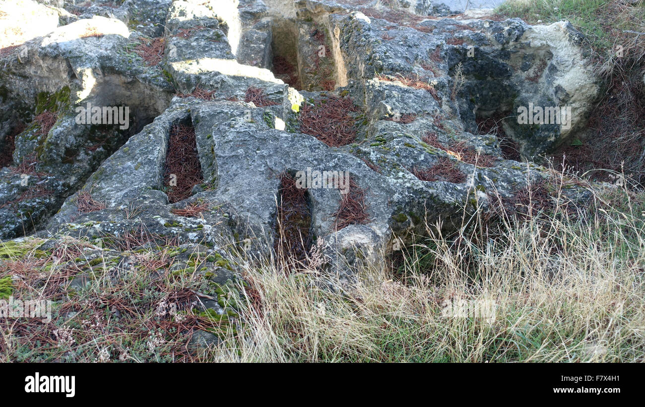 Remains of Jewish cemetery Segovia Spain Stock Photo Alamy