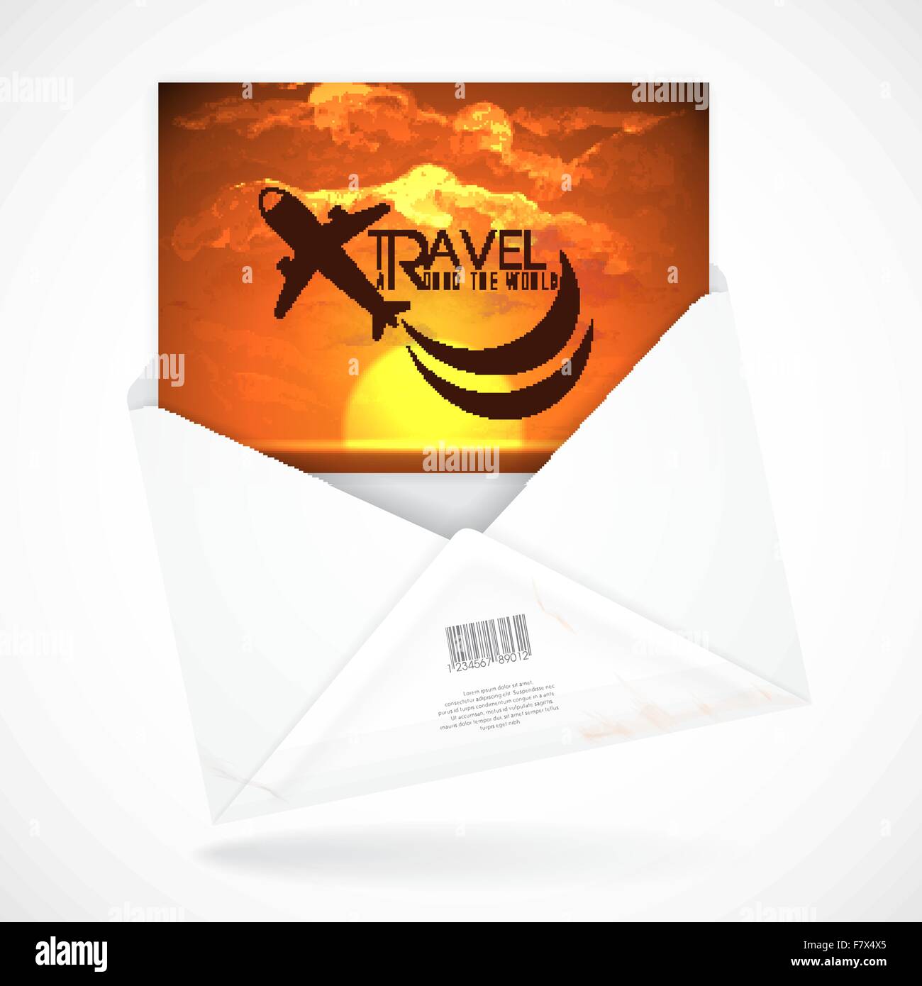 Postal Envelopes With Greeting Card Stock Vector Image & Art Alamy