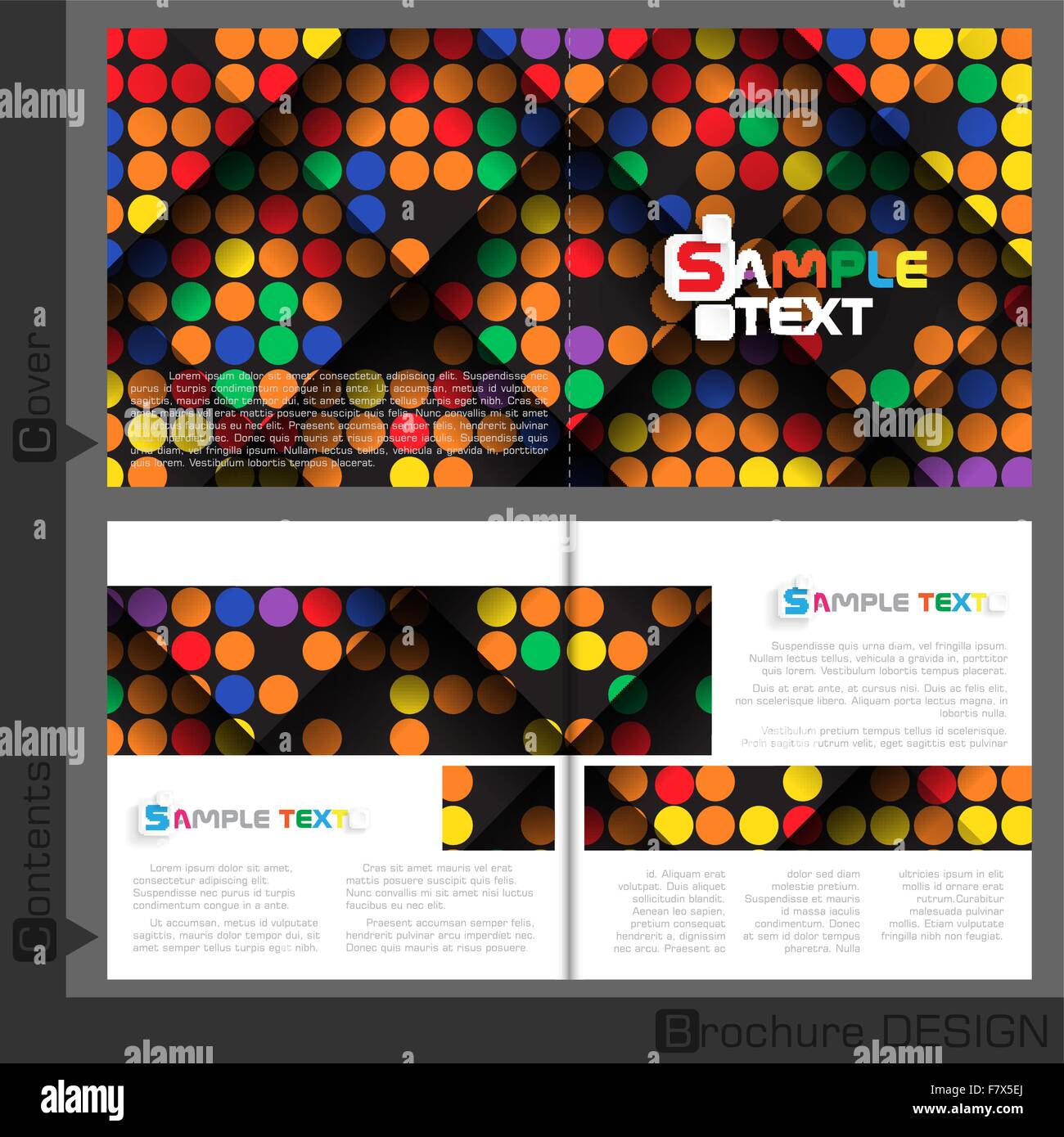 Dot pattern brochure design hi-res stock photography and images - Alamy