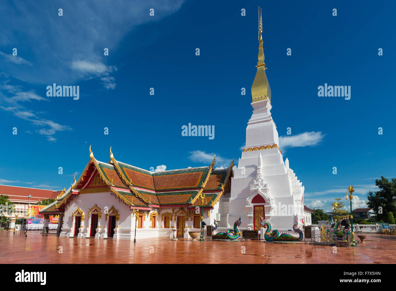 Wat Pratat Choeng Chum temple, Sakonnakorn, Thailand Stock Photo