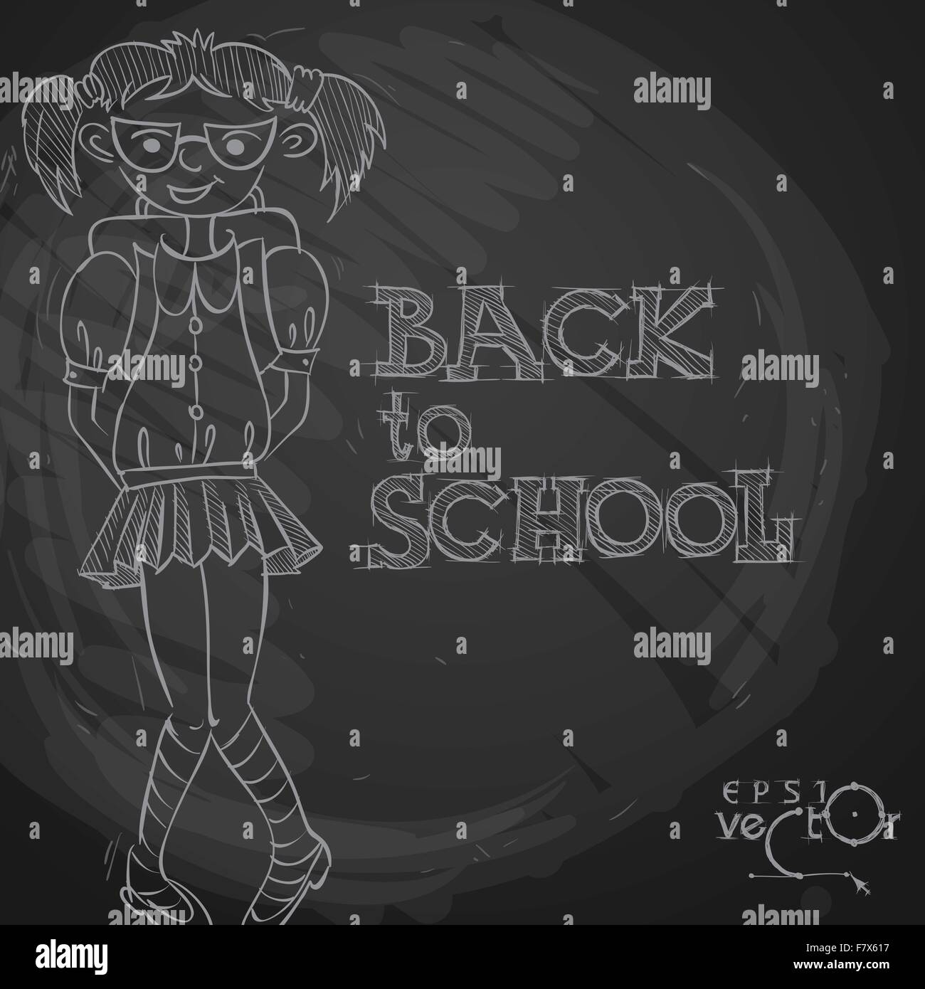 Back To School Background Stock Vector