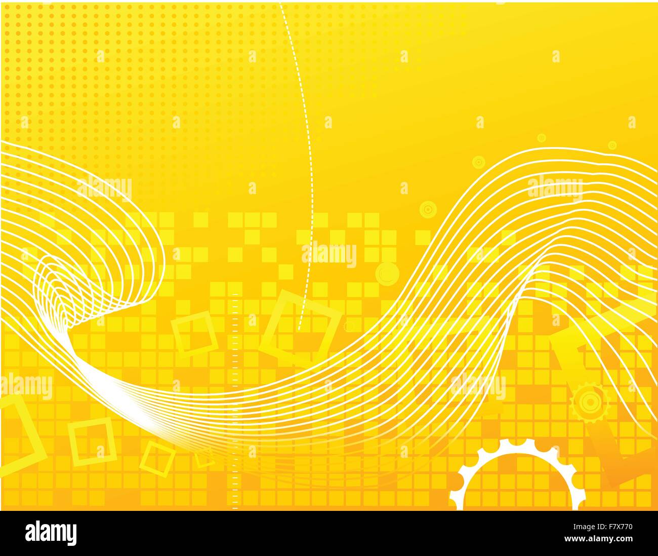 high tech yellow background Stock Vector Image & Art - Alamy