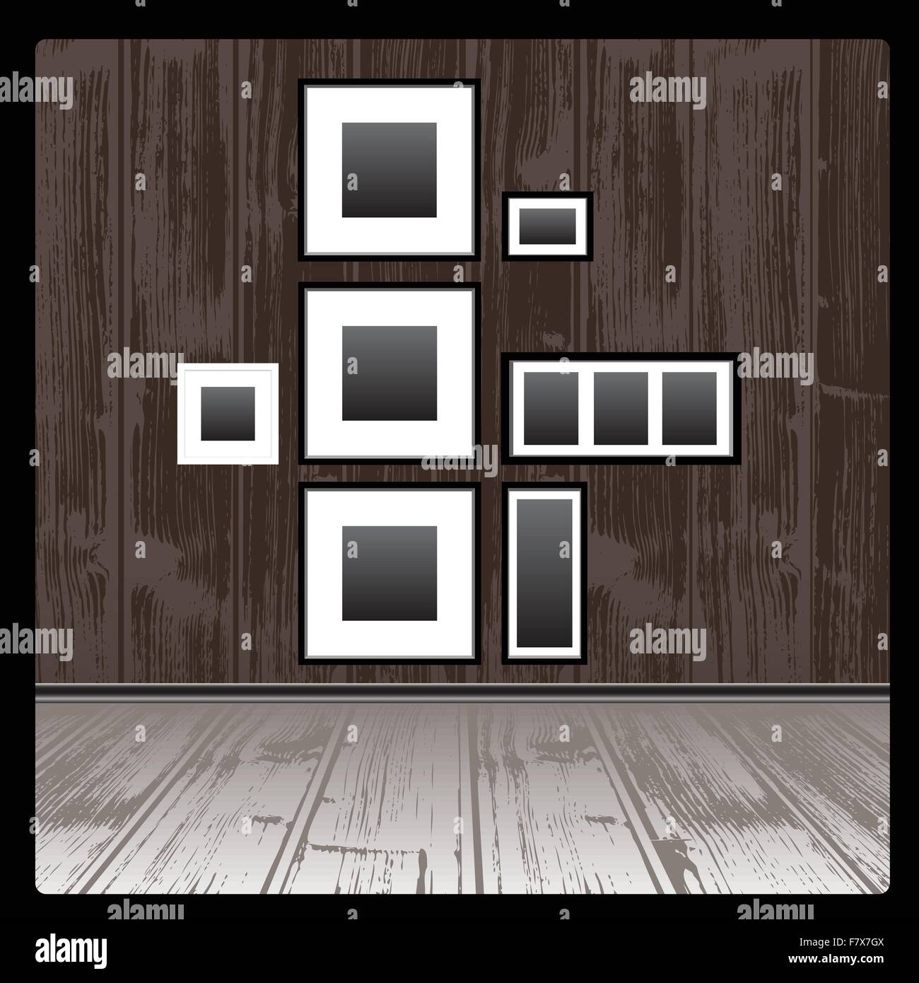 Empty frames Stock Vector