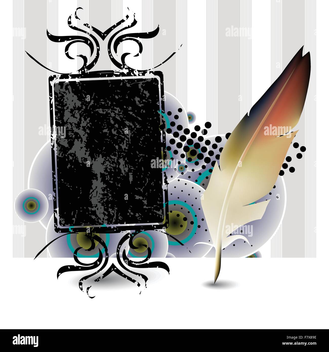 Feather pen vector hi-res stock photography and images - Alamy