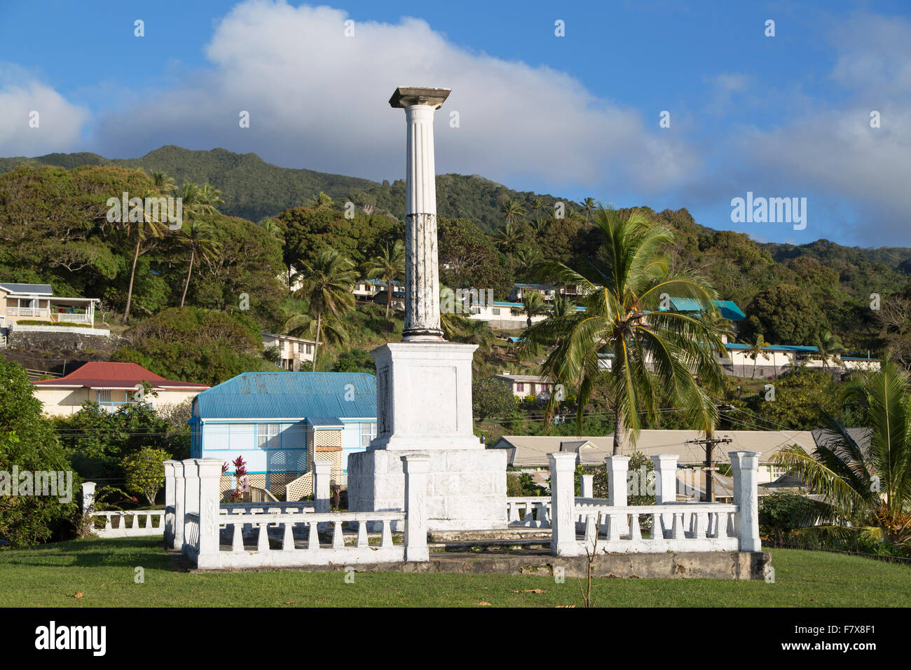European war memorial, Levuka (UNESCO World Heritage Site), Ovalau, Fiji Stock Photo