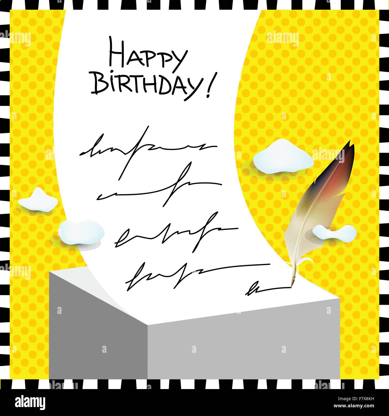 happy birthday card Stock Vector Image & Art - Alamy