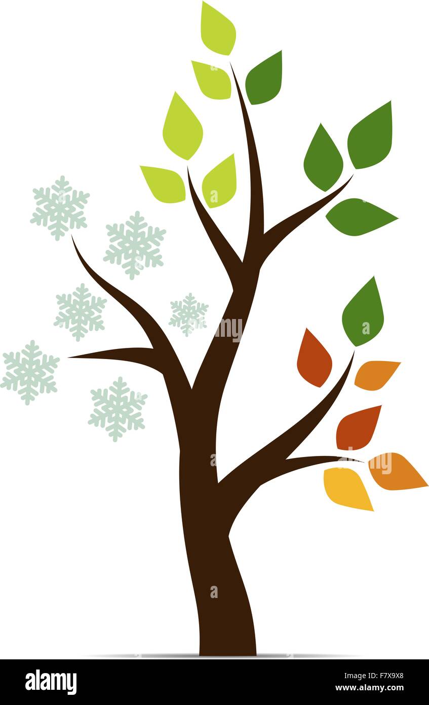 Four seasons isolated icons vector hi-res stock photography and images ...