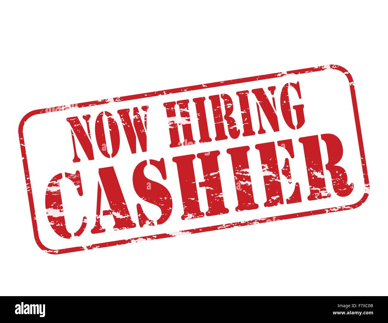 Now hiring cashier Stock Vector Image & Art Alamy