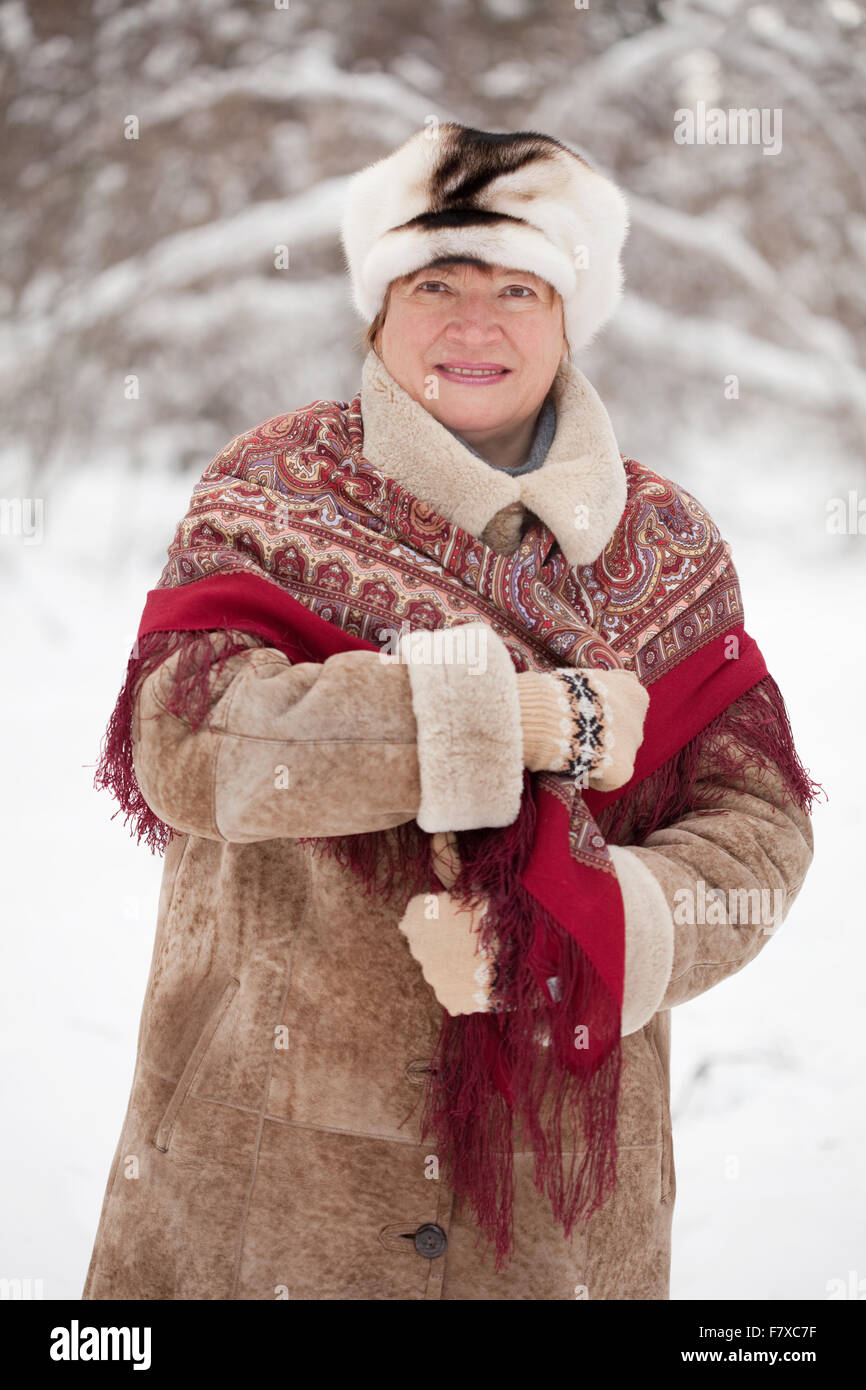 Russian woman portrait 50 years hi-res stock photography and images - Alamy