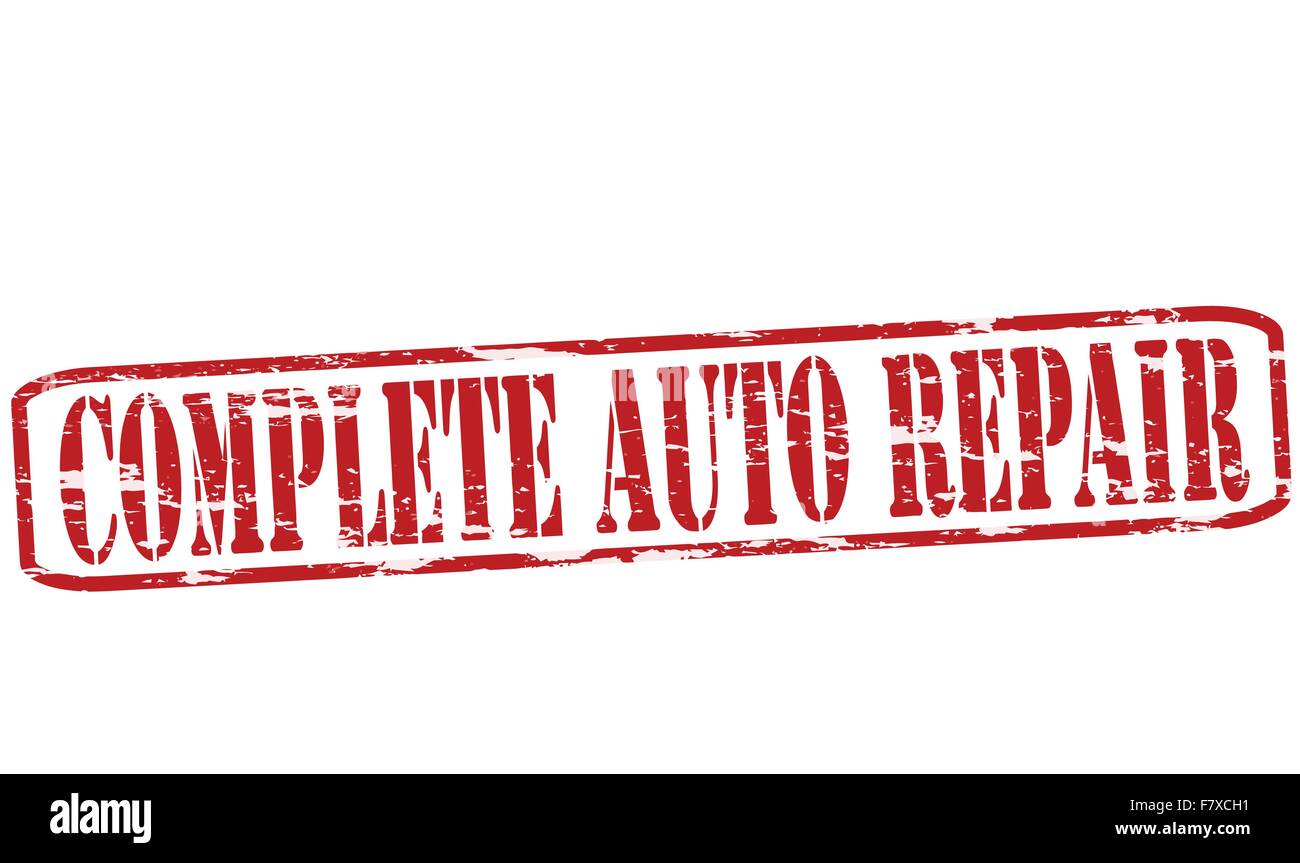 Complete auto repair Stock Vector Image & Art Alamy