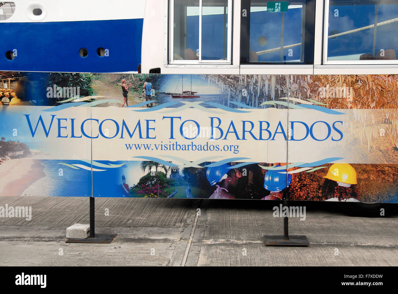 sign, Bridgetown, Barbados Stock Photo Alamy