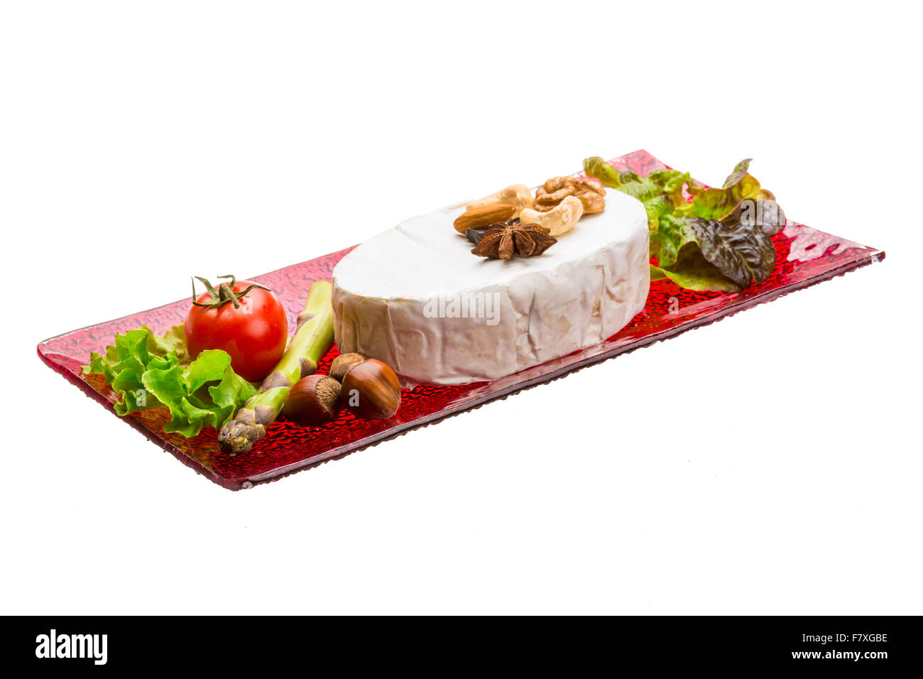 Fresh soft brie cheese Stock Photo Alamy