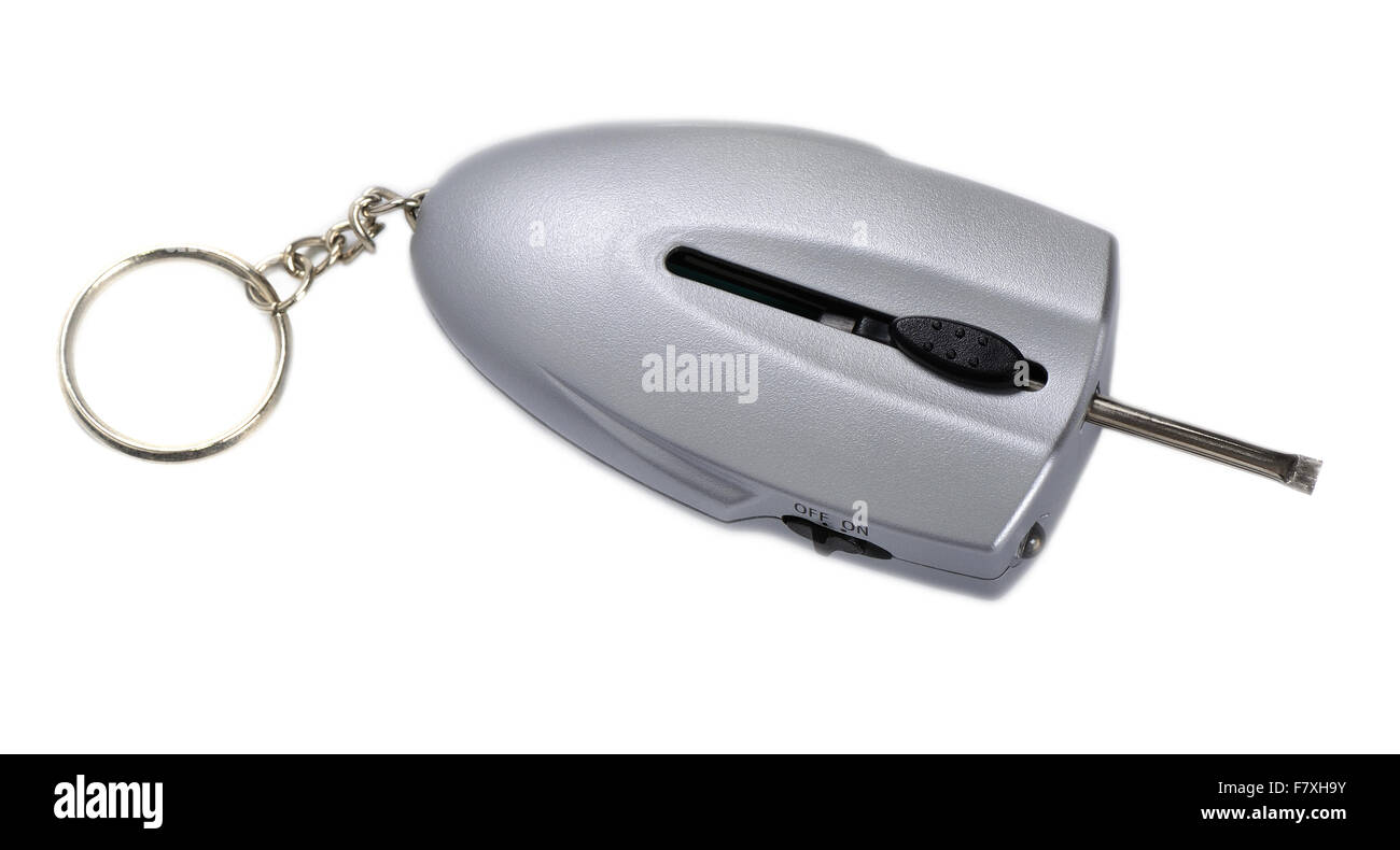 Keychain with the function of defrosting locks Stock Photo