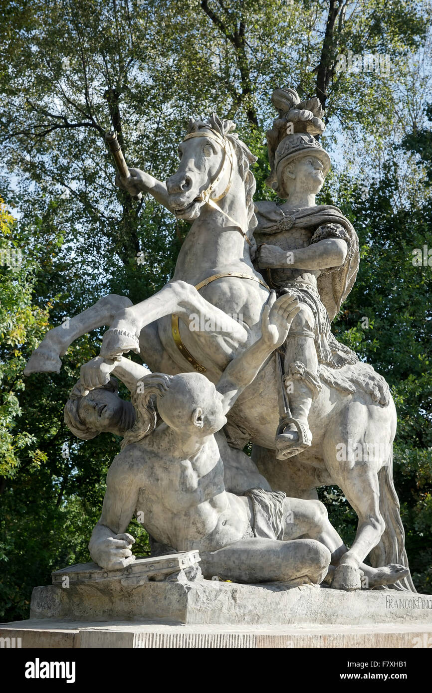 Sobieski Monument by Franciszek Pinck in Warsaw Stock Photo