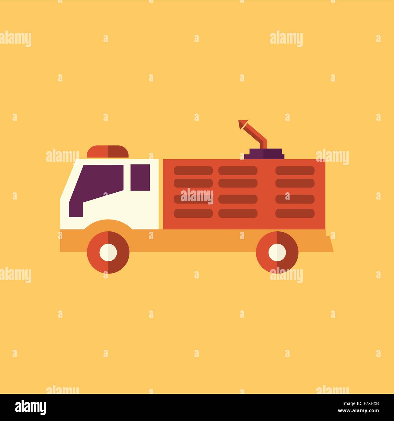 Fire Truck. Transportation Flat Icon Stock Vector Image & Art - Alamy