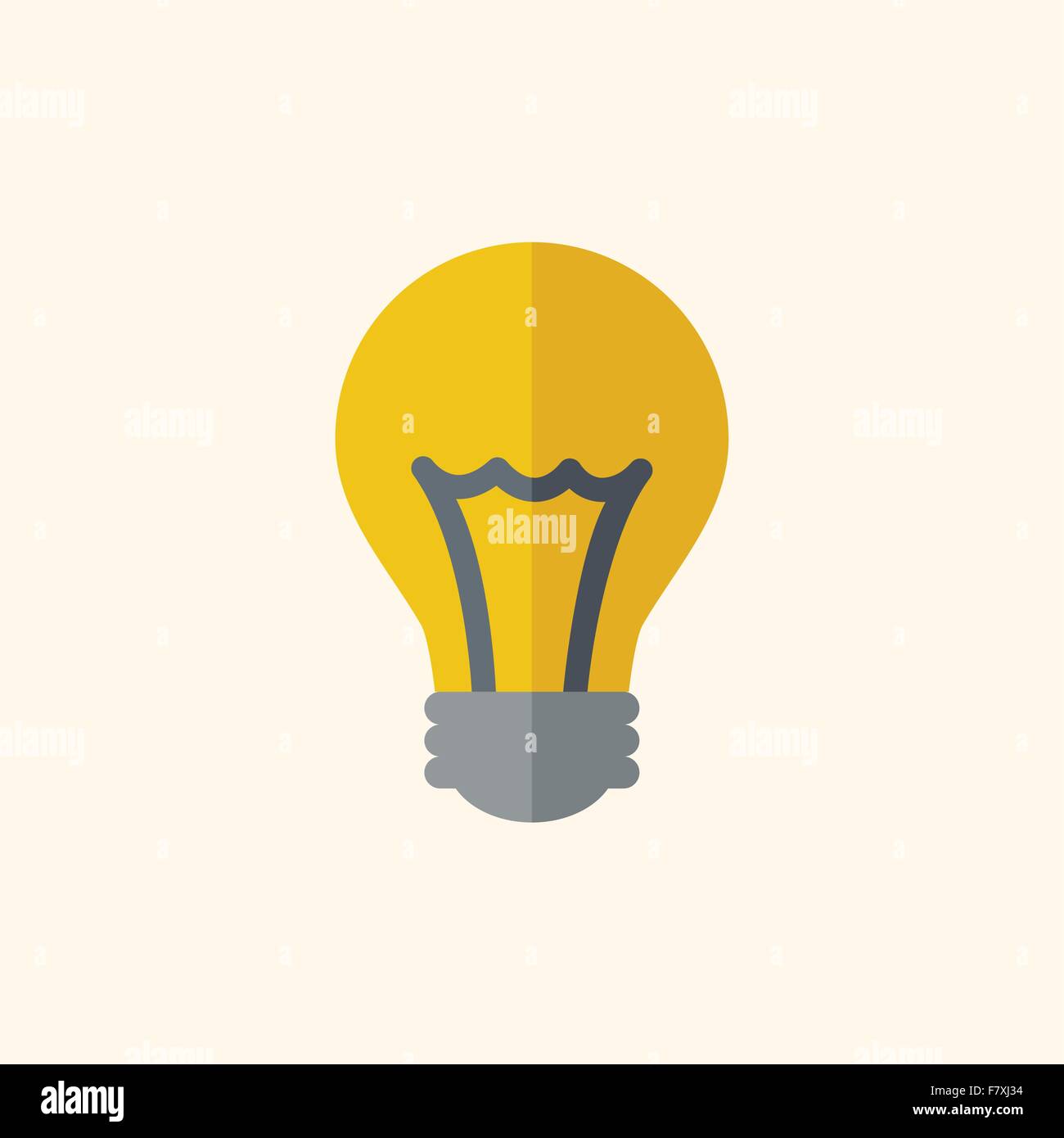 Bulb Flat Icon Stock Vector Image & Art - Alamy
