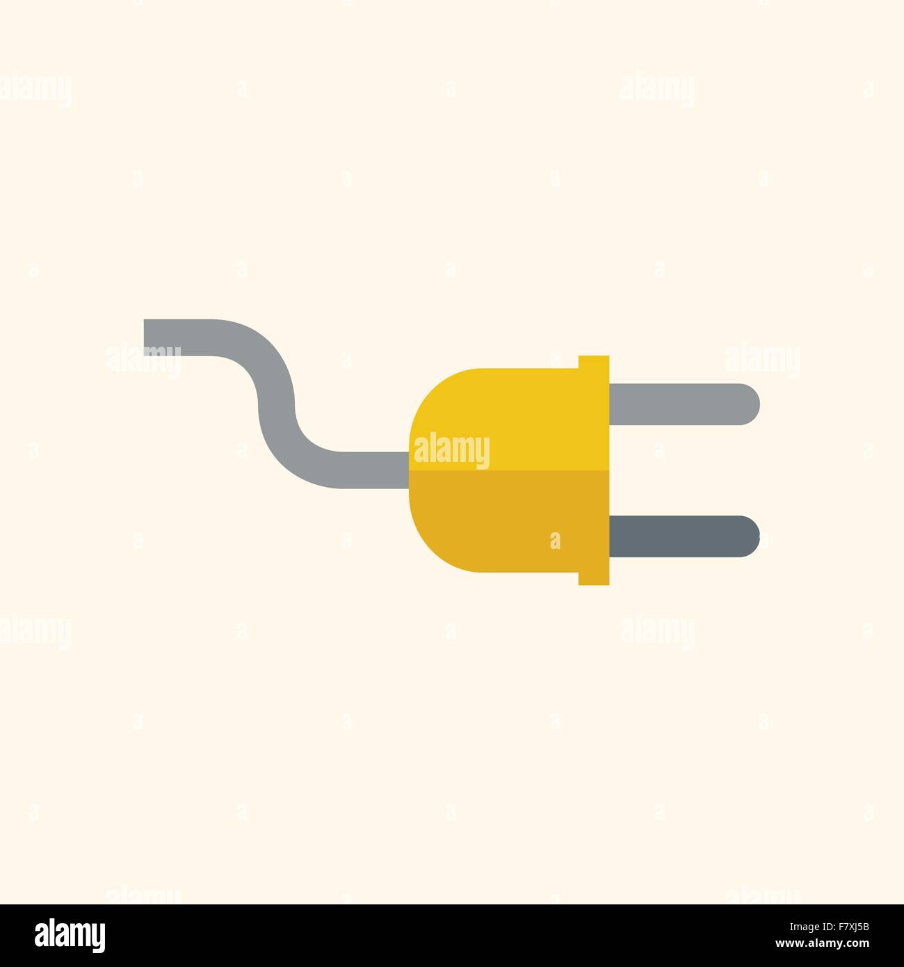 Plug Flat Icon Stock Vector Image & Art - Alamy