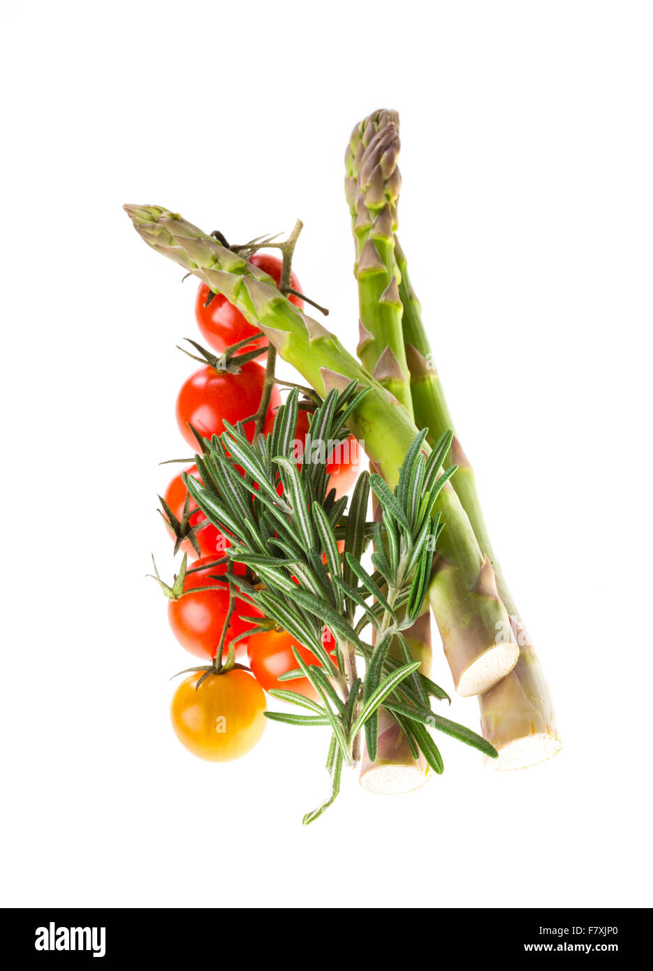 asparagus, rosemary and tomato Stock Photo Alamy
