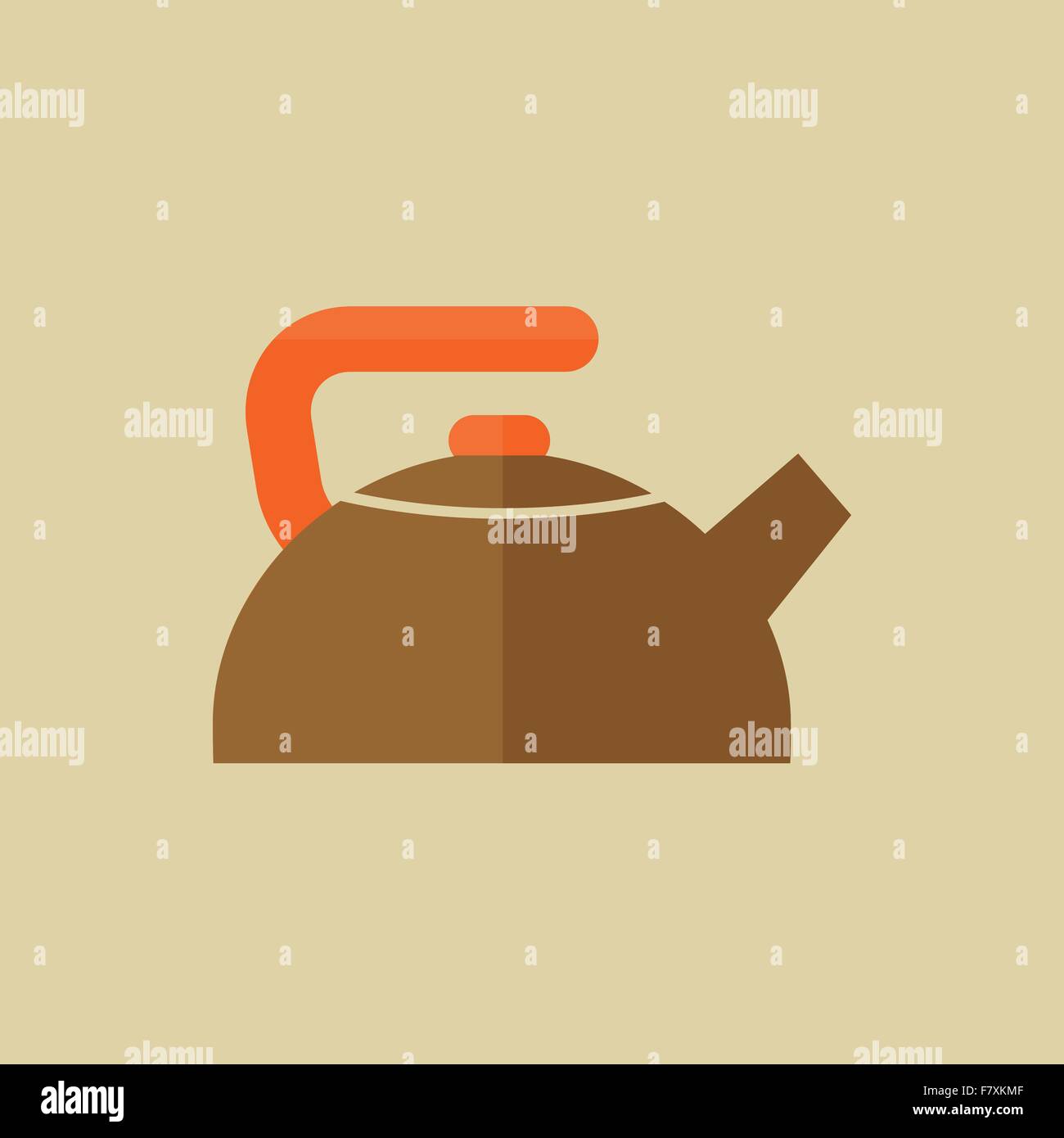 Kettle. Food Flat Icon Stock Vector Image & Art - Alamy