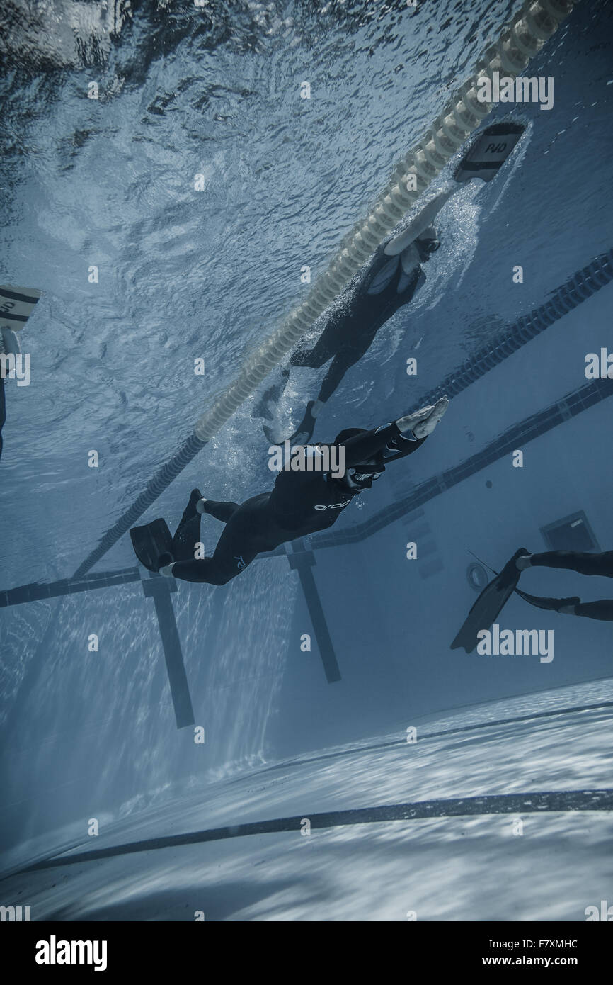 Montreal, CANADA May 30th, 2015. Official AIDA Freediving Pool