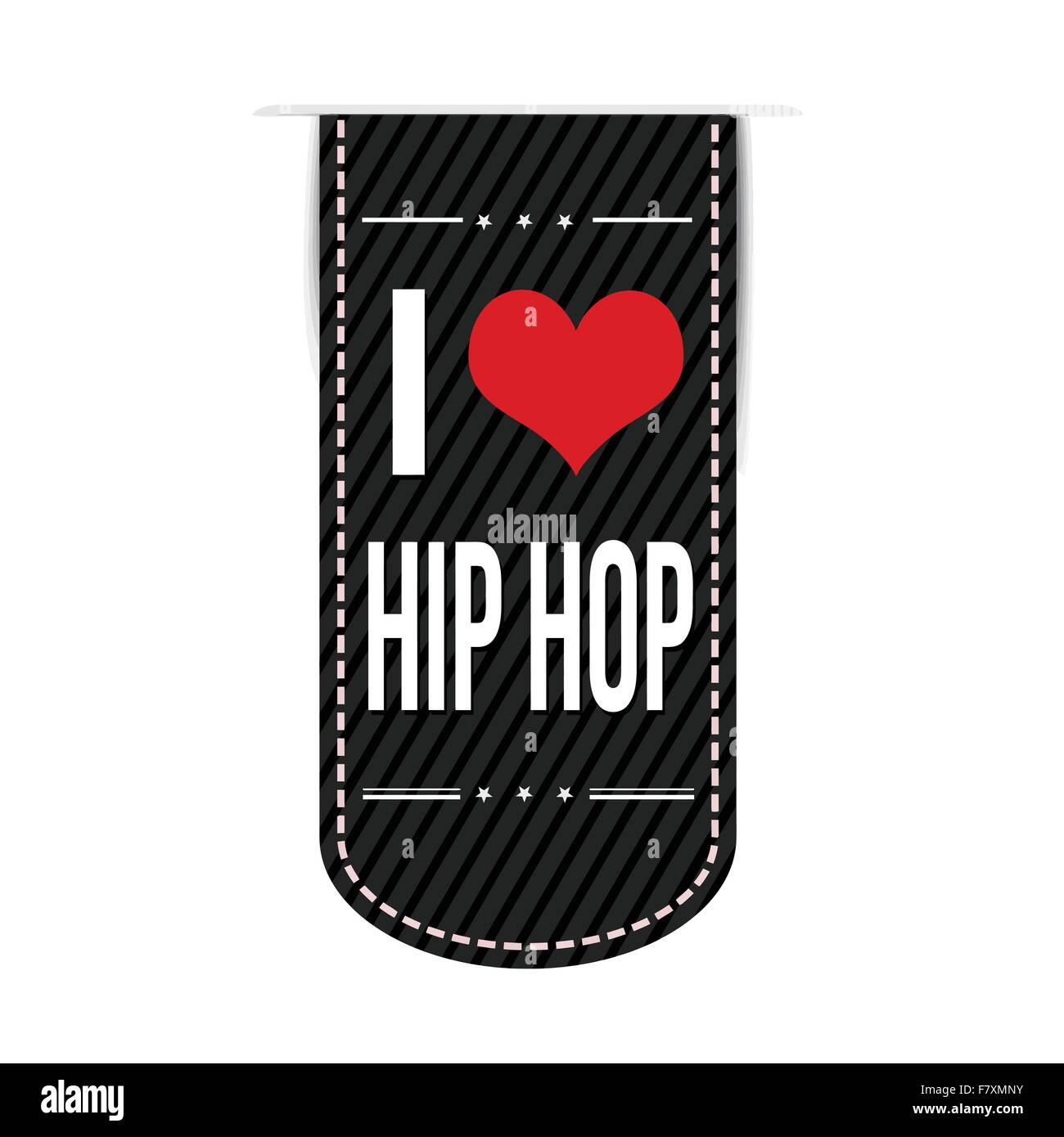 I love hip hop banner design Stock Vector
