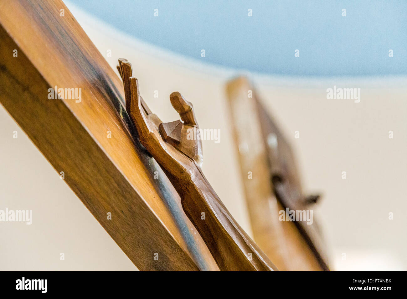 Celebrating the Good Friday, the hand of Jesus Christ nailed to the Holy Cross Stock Photo