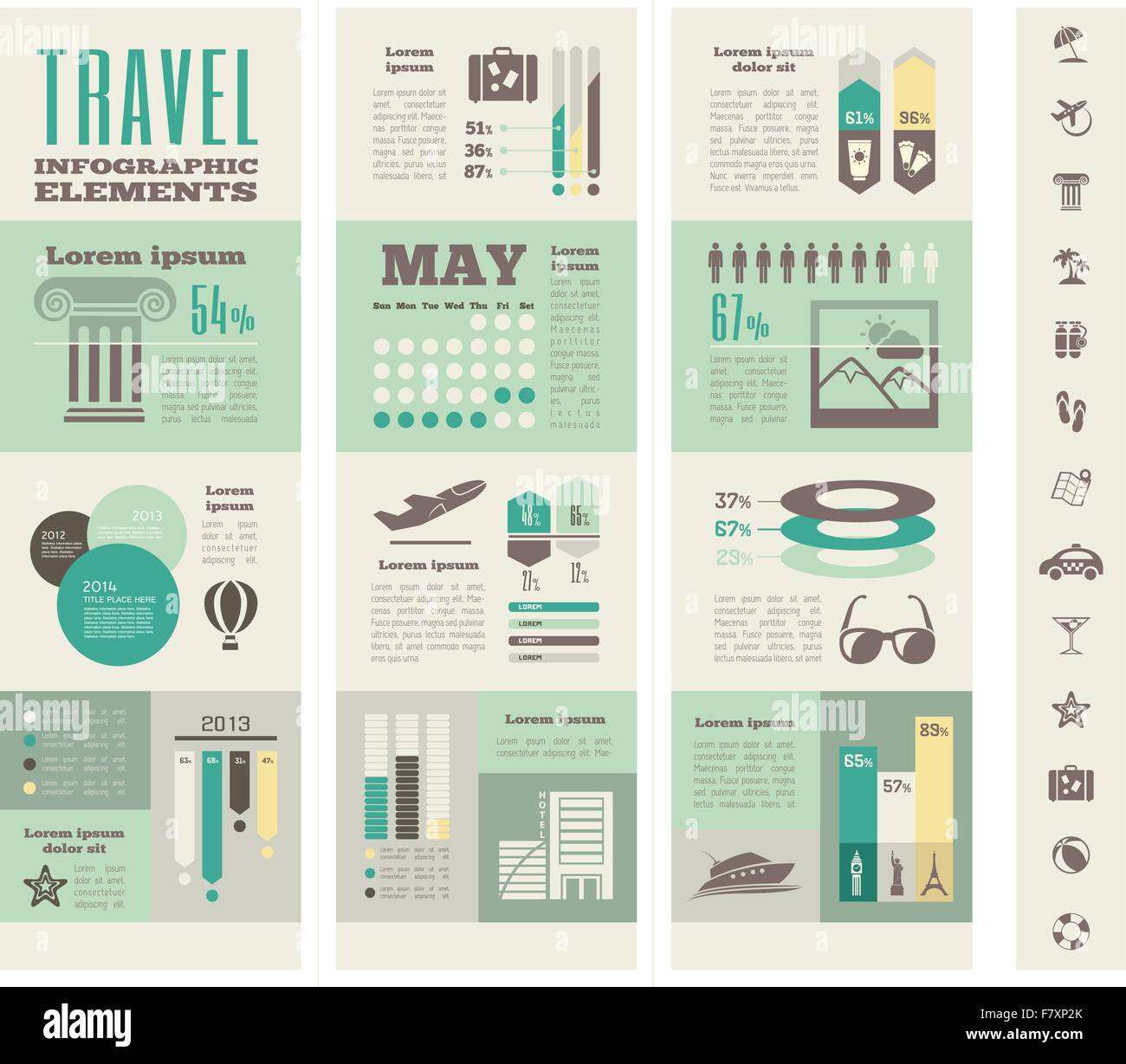 Travel Infographic Template Stock Vector Image & Art - Alamy