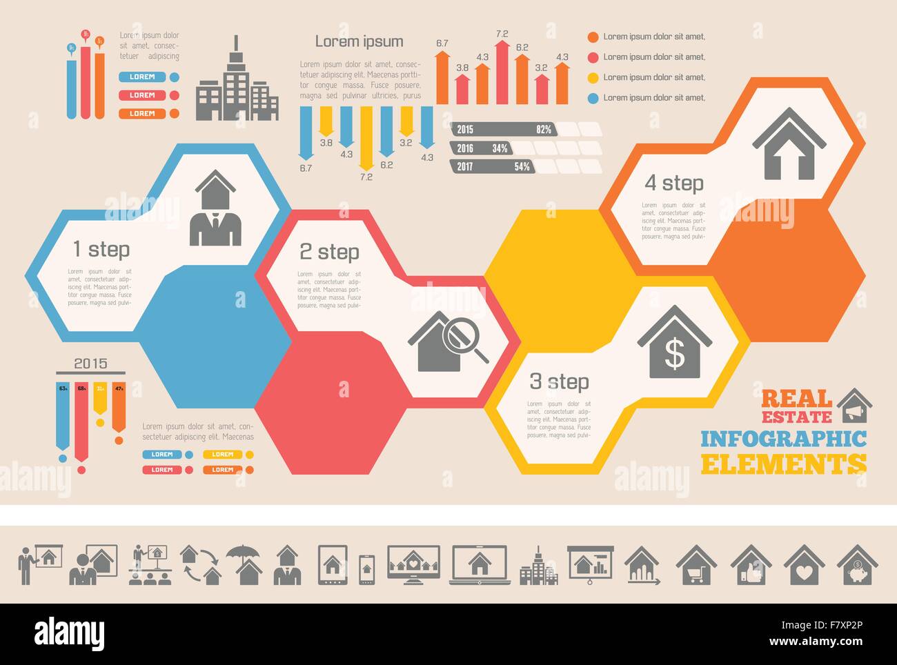 Real Estate Infographics Stock Vector Image & Art - Alamy