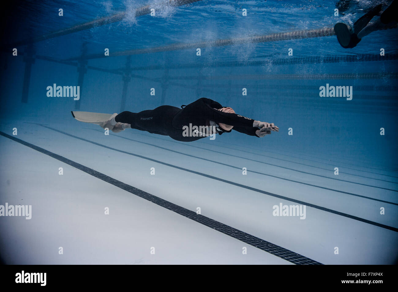 Montreal, CANADA May 30th, 2015. Official AIDA Freediving Pool