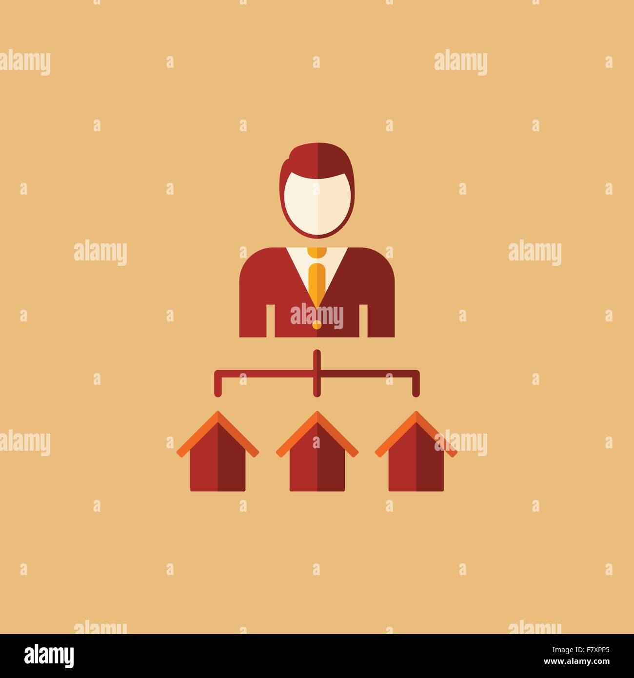 Yellow real estate sign Stock Vector Images Alamy