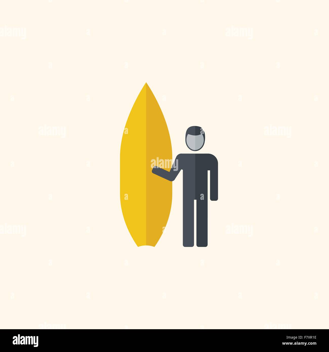 Surfing. Travel Flat Icon Stock Vector Image & Art - Alamy