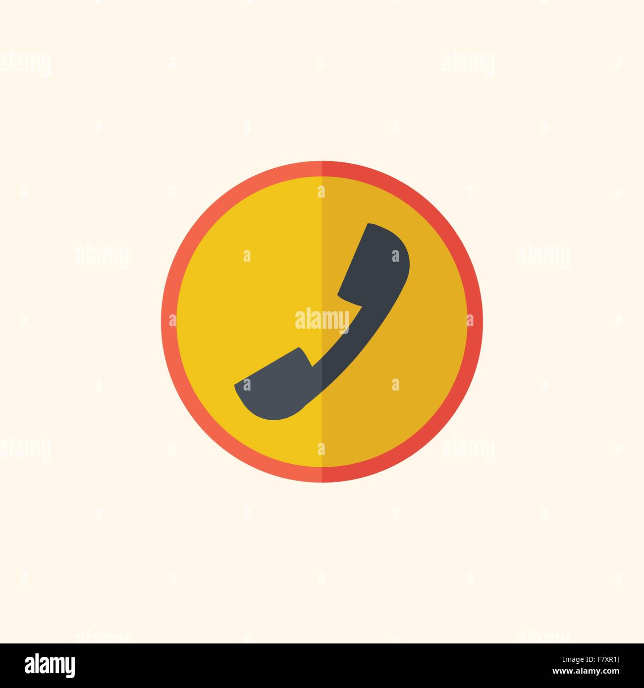 Call Flat Icon Stock Vector Image & Art - Alamy
