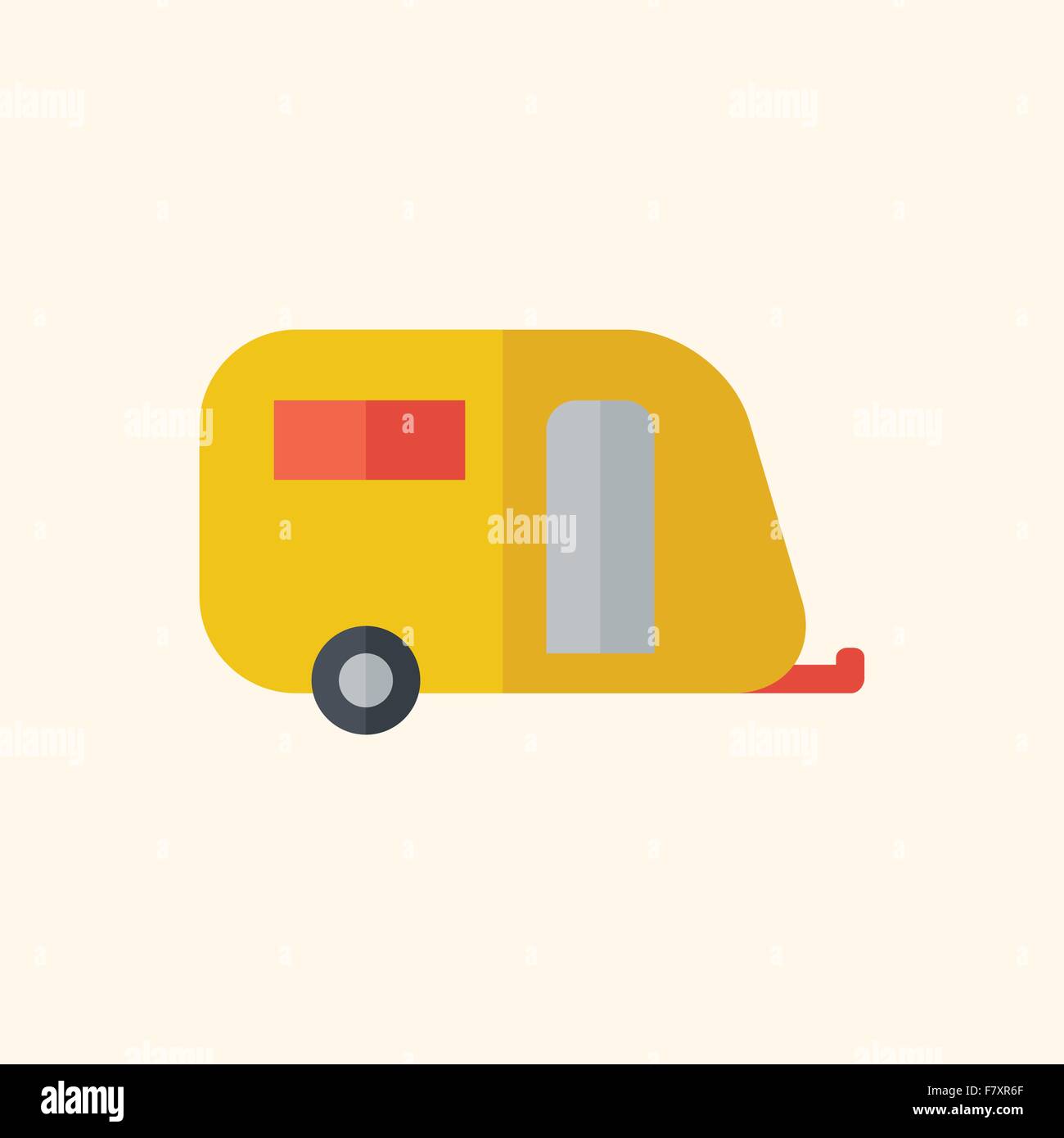 Flat caravan Stock Vector Images - Alamy