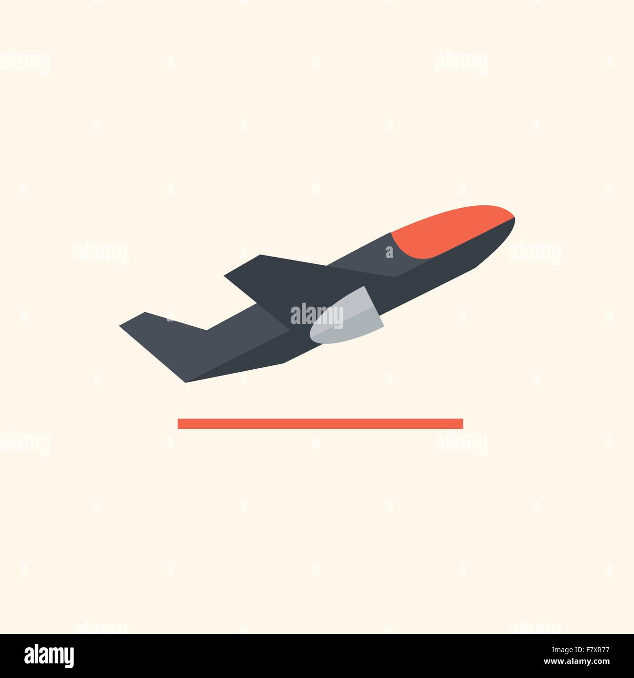 Airplane. Travel Flat Icon Stock Vector Image & Art - Alamy