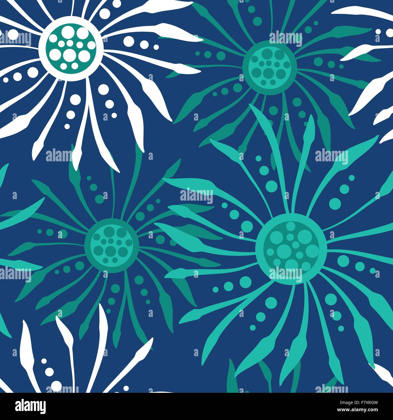 Floral seamless pattern in retro style Stock Vector Image & Art - Alamy