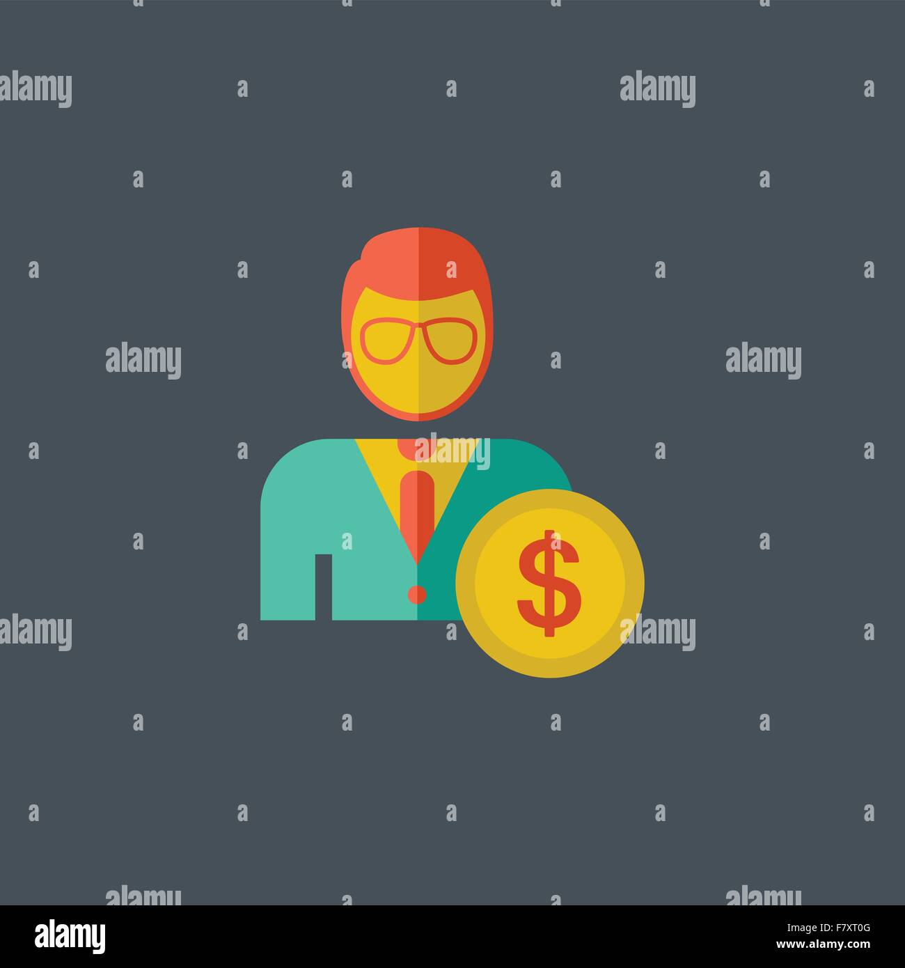 Specialist Flat Icon Stock Vector