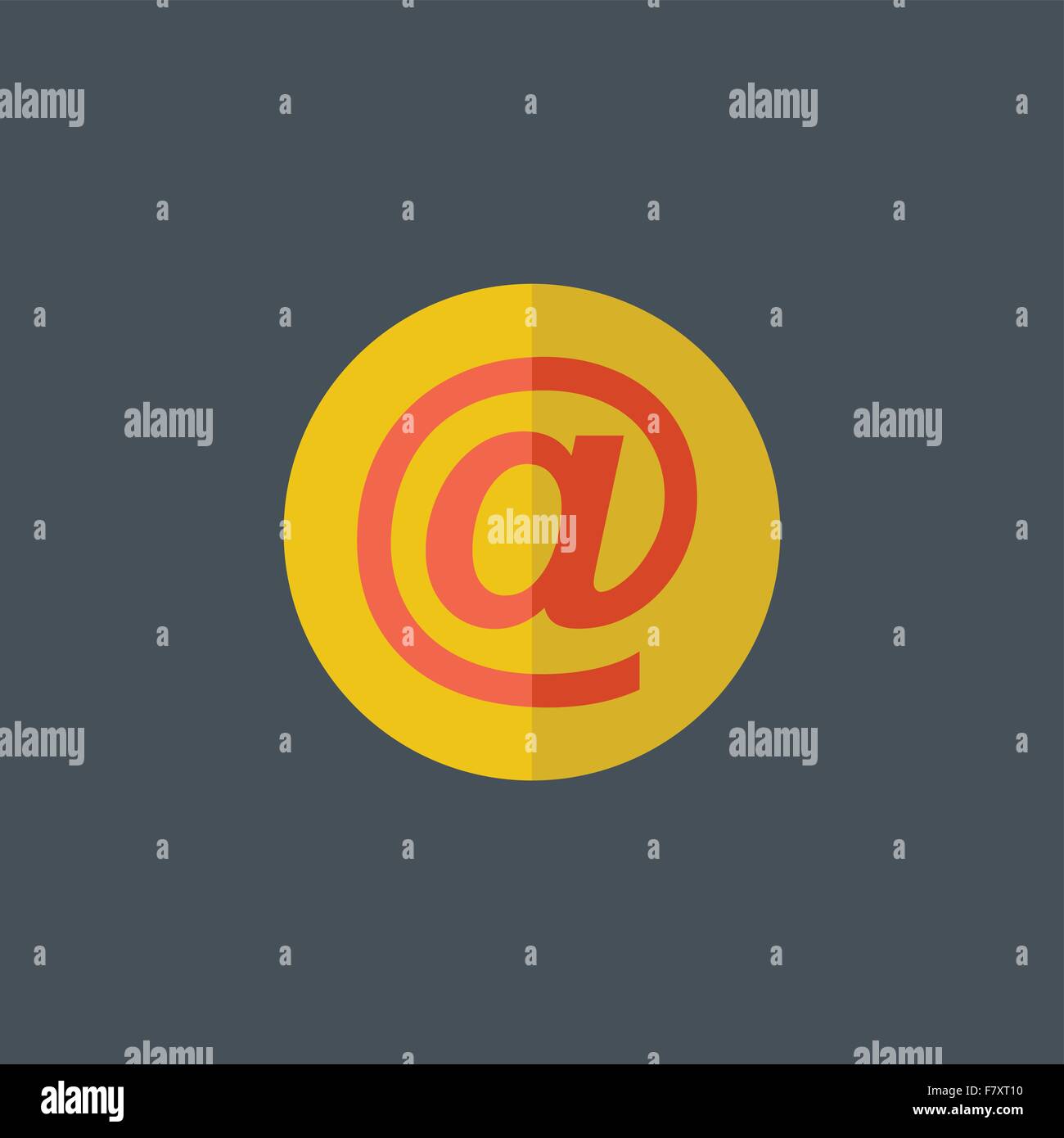 Email Flat Icon Stock Vector Image & Art - Alamy