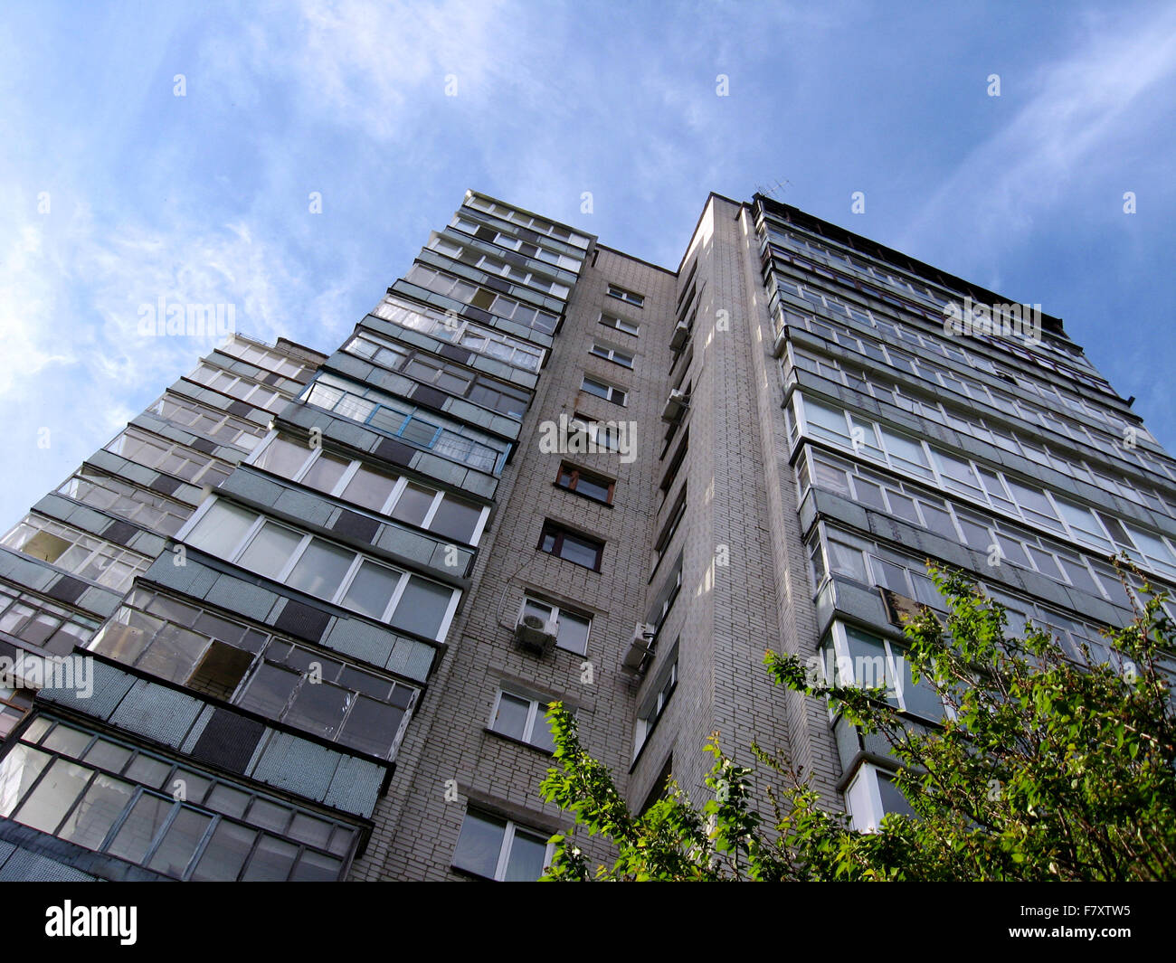 modern skyscraper on the blue sky background Stock Photo - Alamy