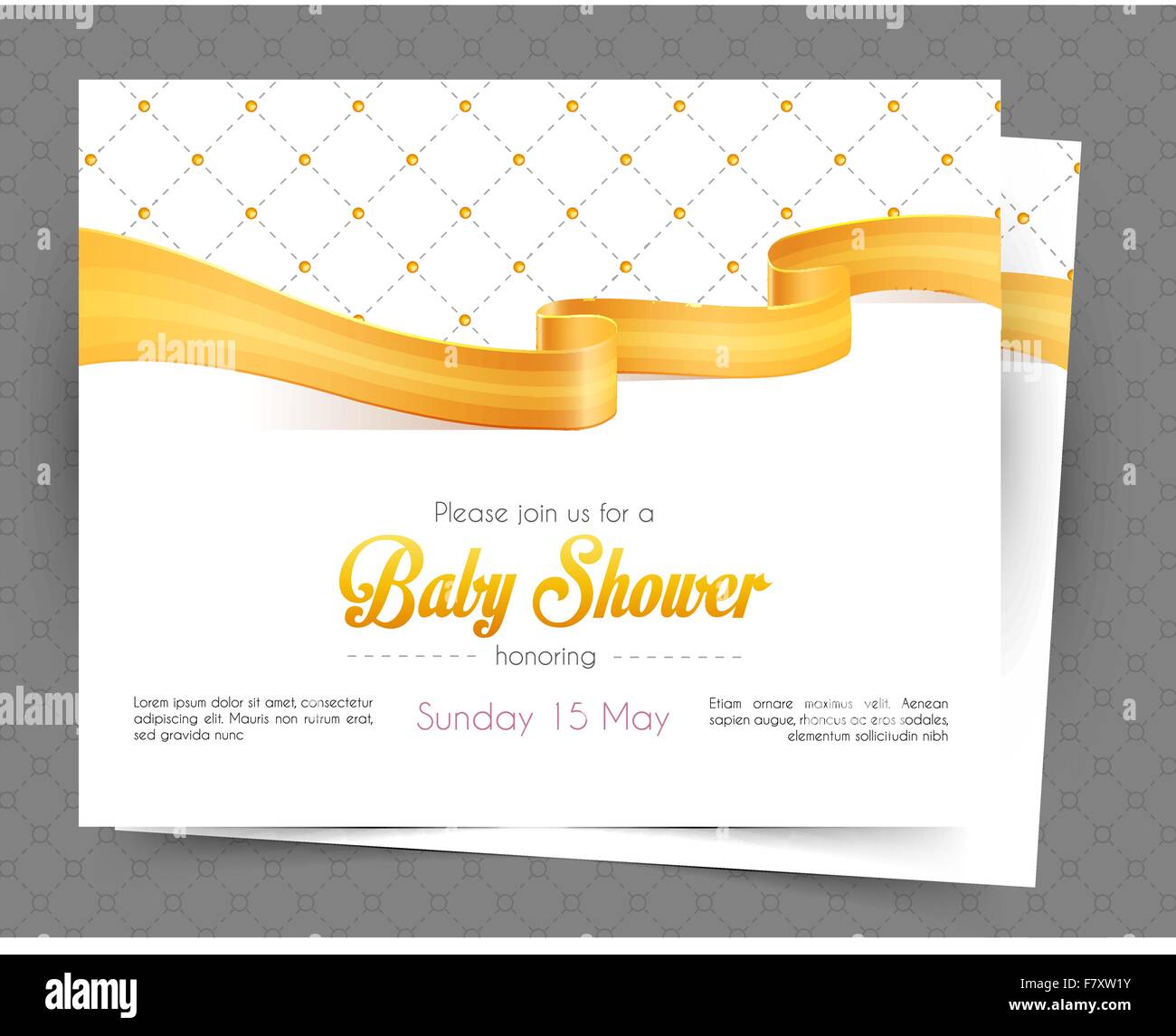 Baby shower card template Stock Vector Image &amp; Art - Alamy