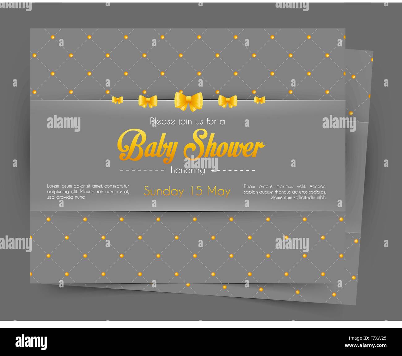 Baby shower card template Stock Vector Image &amp; Art - Alamy